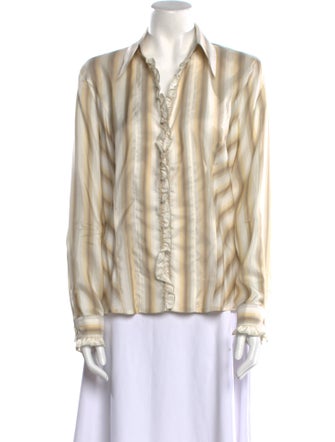 Escada Silk V-Neck Blouse