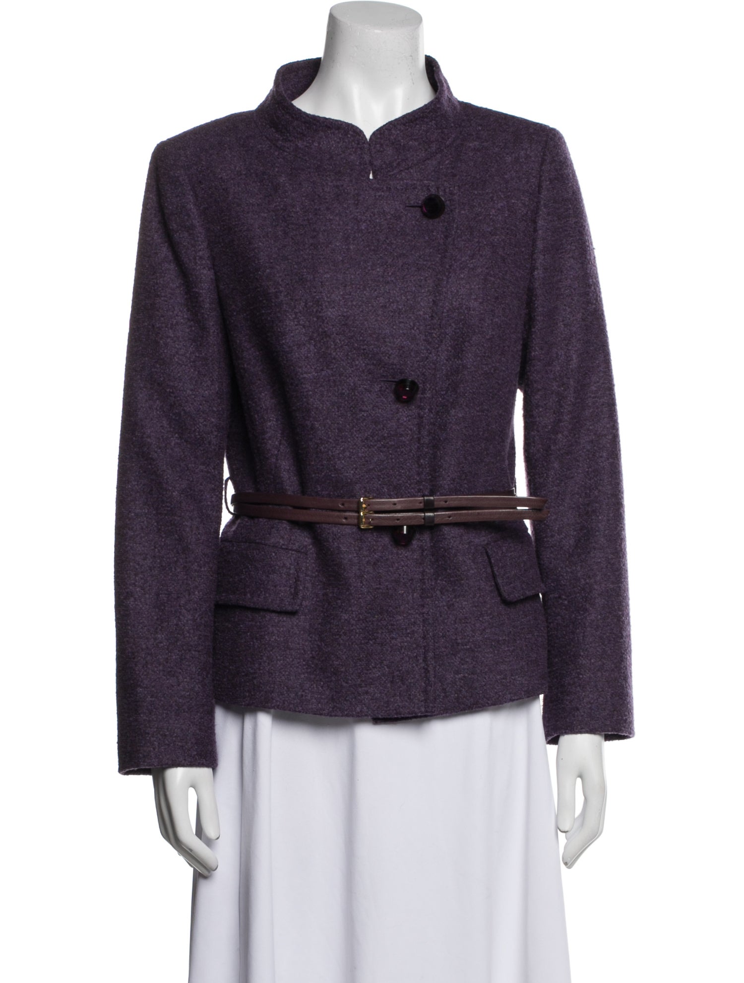 Escada Virgin Wool Tweed Pattern Evening Jacket