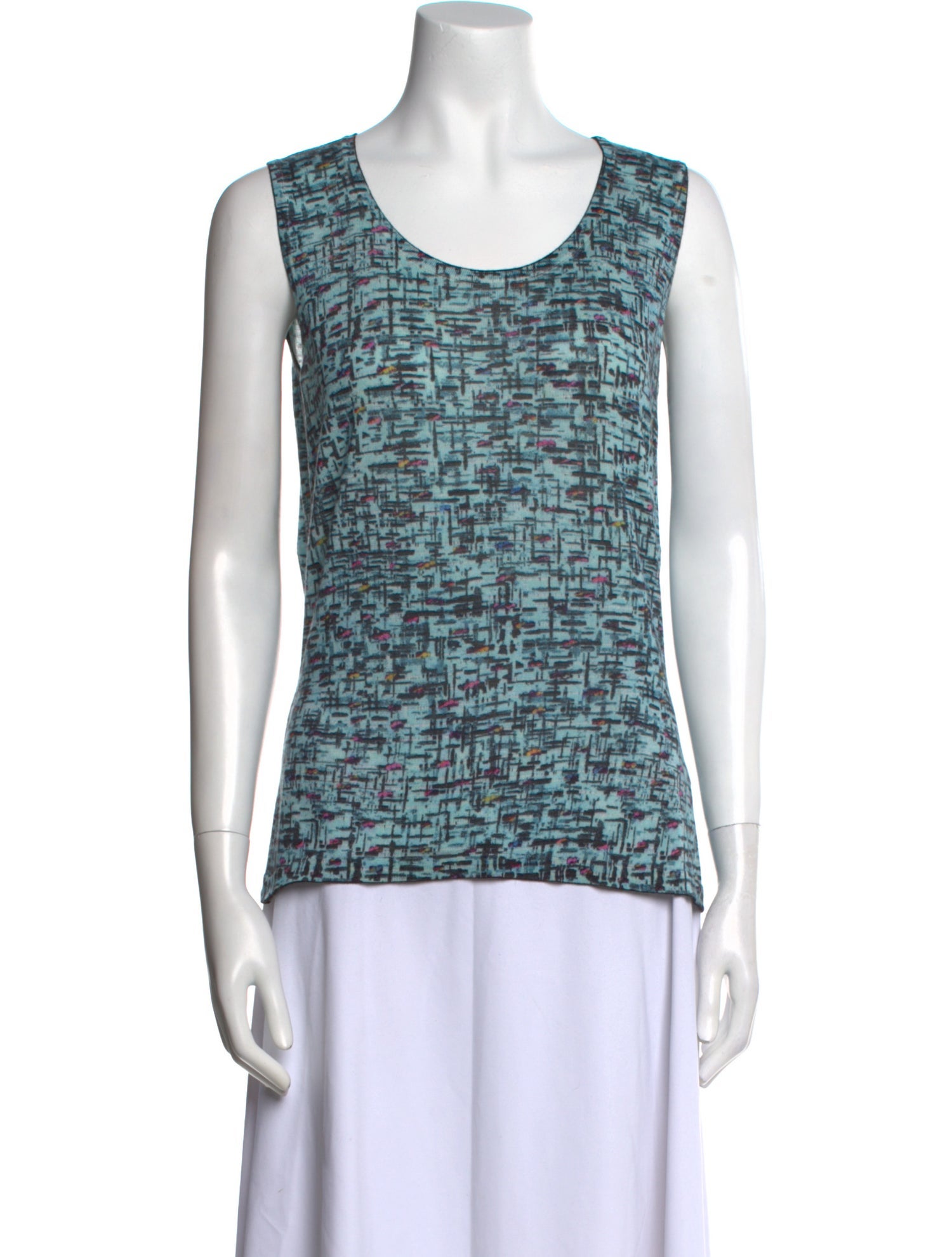 Escada Virgin Wool Printed Top