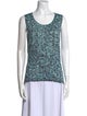 Escada Virgin Wool Printed Top