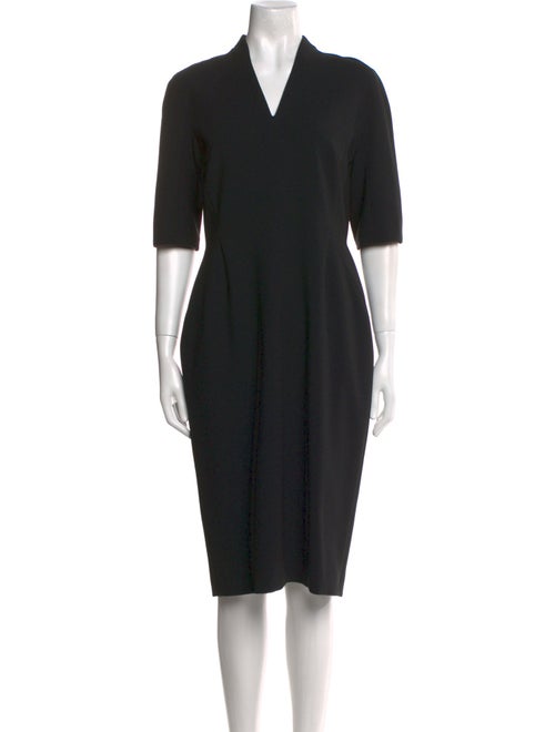 Escada V-Neck Midi Length Dress