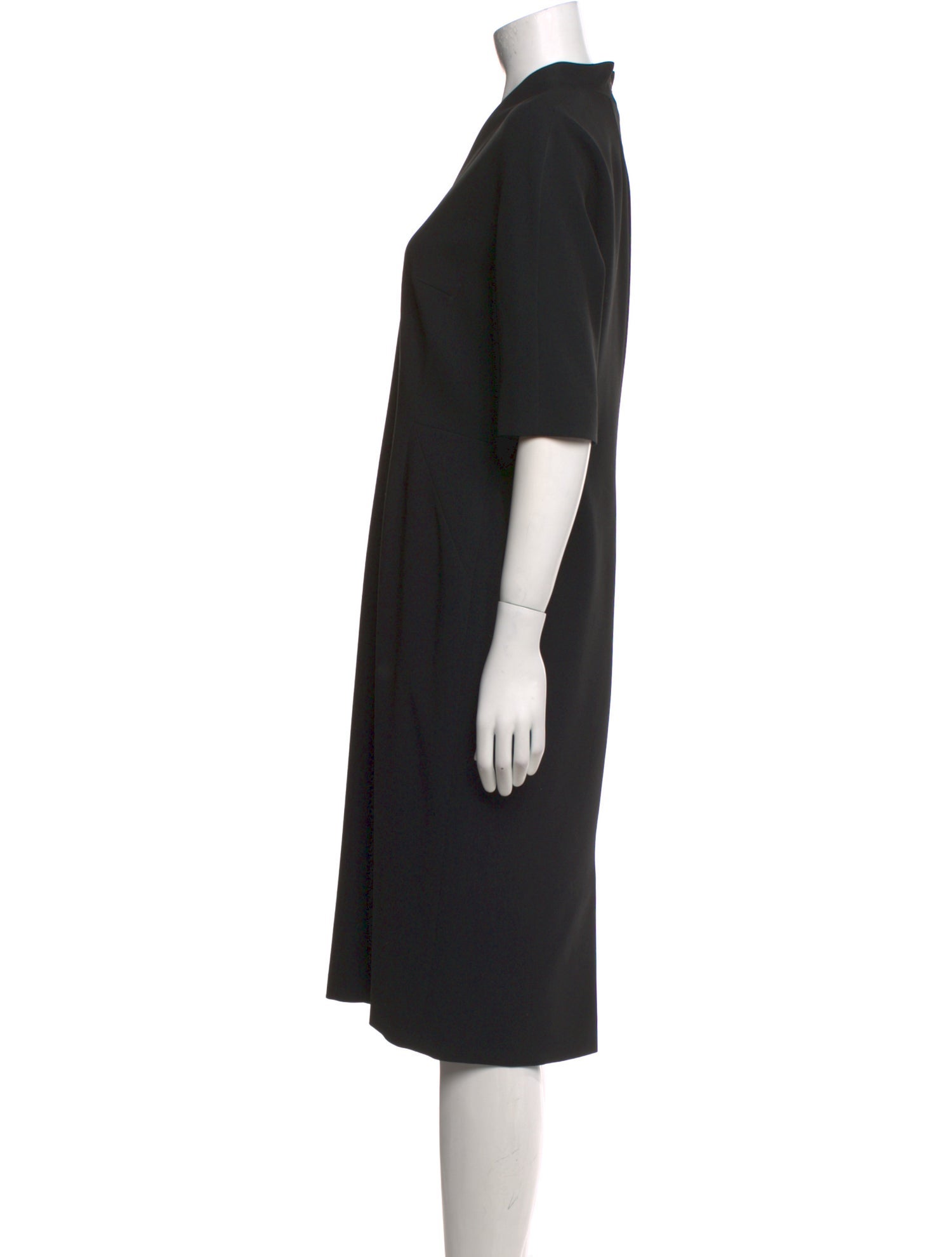 Escada V-Neck Midi Length Dress