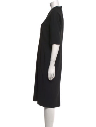 Escada V-Neck Midi Length Dress