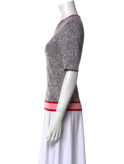 Escada Striped Crew Neck Top