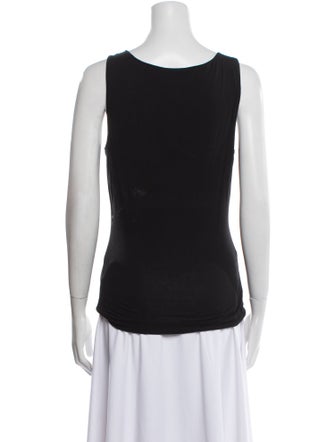 Escada Scoop Neck Sleeveless Top