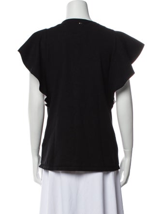 Escada Silk Crew Neck T-Shirt