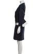 Escada Virgin Wool Colorblock Pattern Skirt Suit