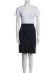 Escada Virgin Wool Colorblock Pattern Skirt Suit