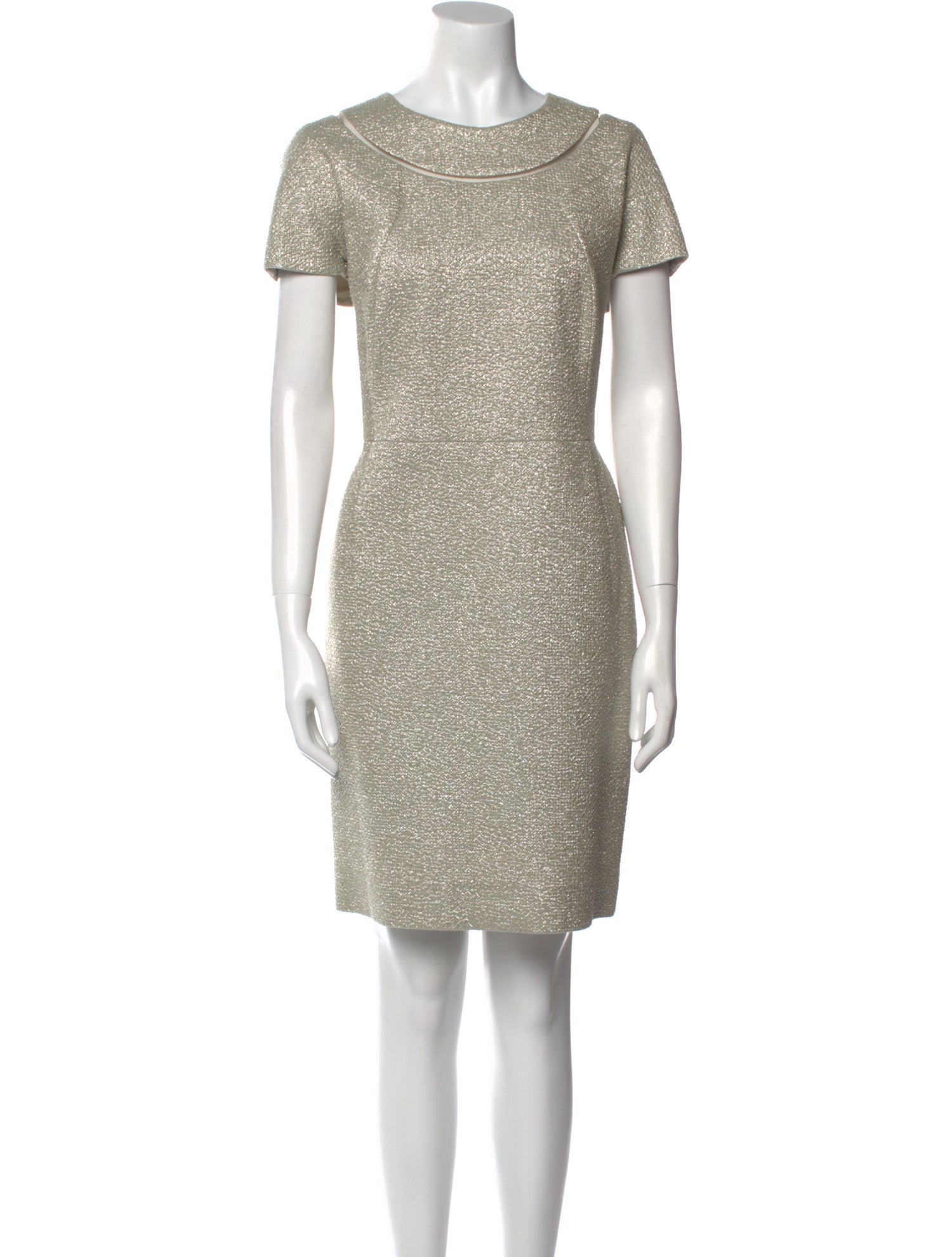 Escada Scoop Neck Knee-Length Dress