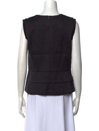 Escada V-Neck Sleeveless Top