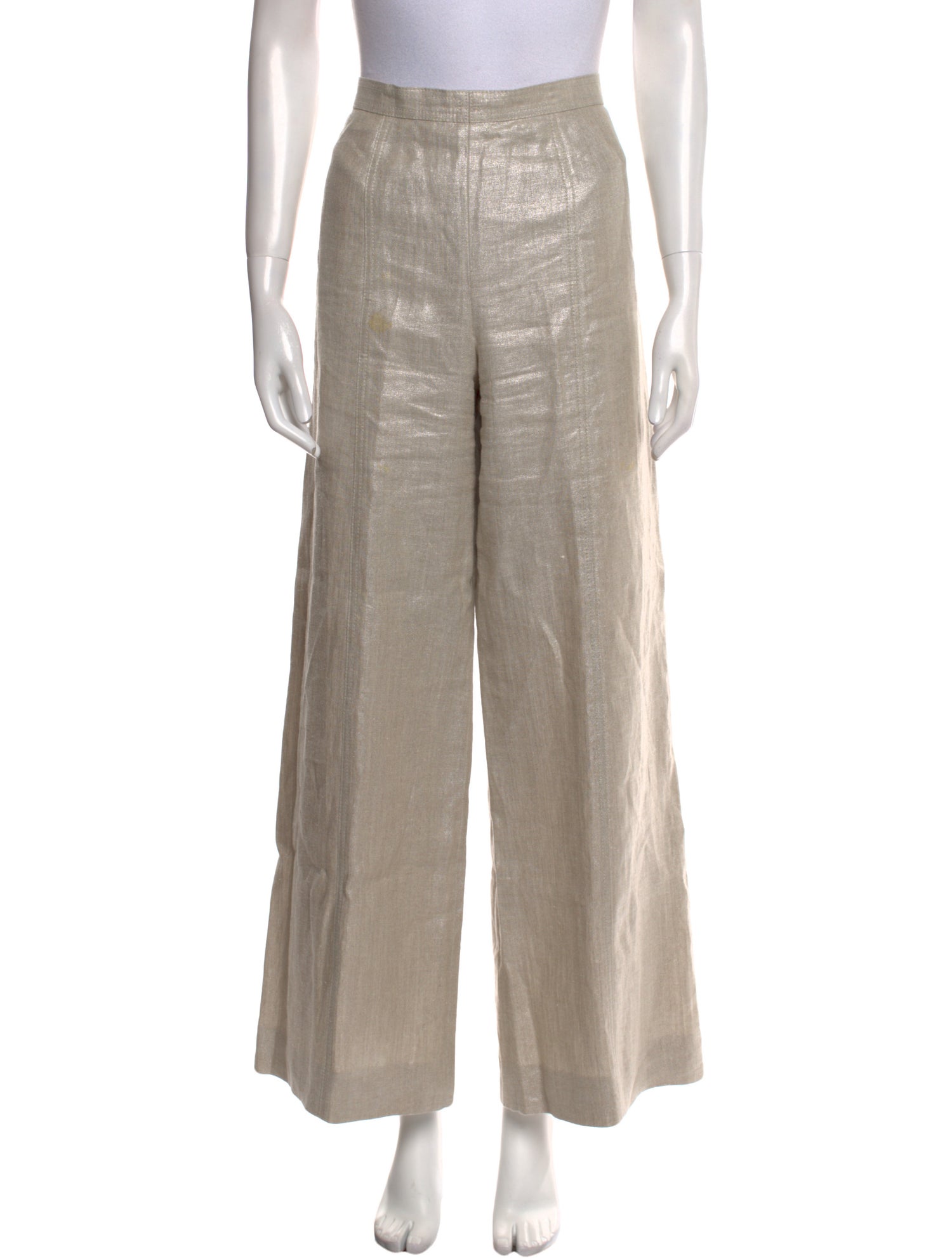 Escada Linen Wide Leg Pants