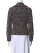 Escada Virgin Wool Tweed Pattern Button-Up Top