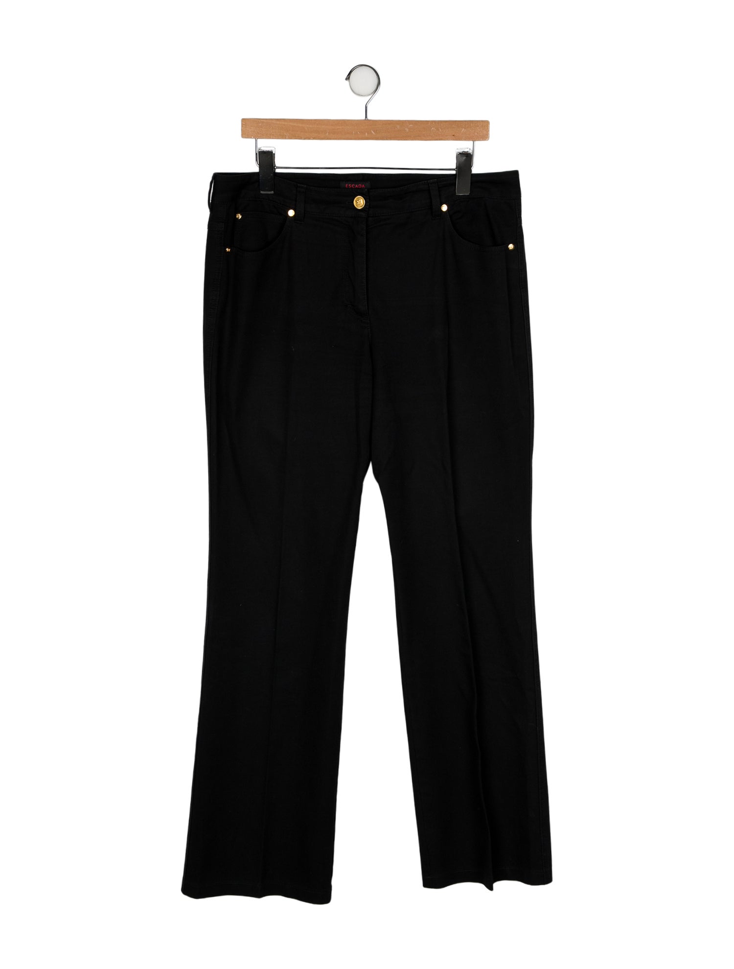 Escada Mid-Rise Wide Leg Jeans
