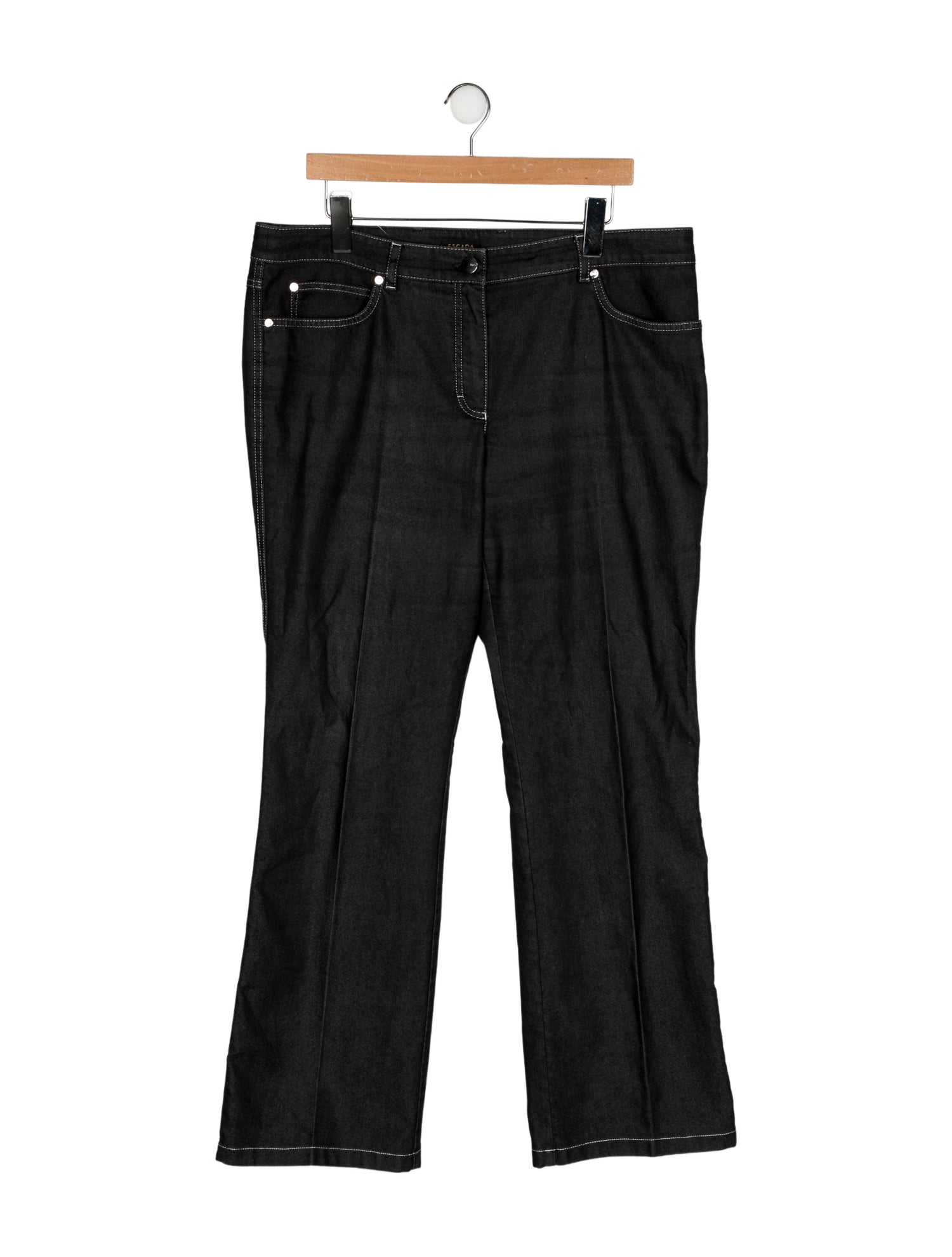 Escada Mid-Rise Wide Leg Jeans