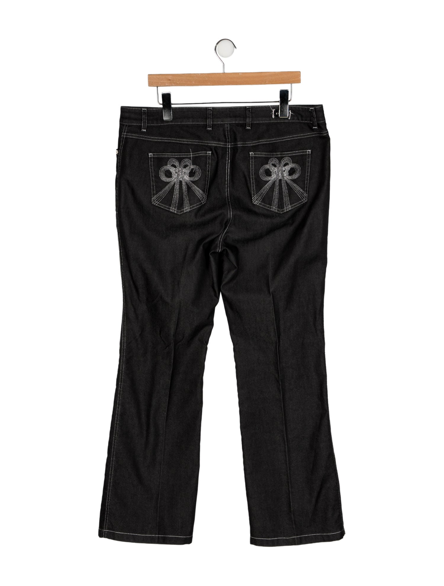 Escada Mid-Rise Wide Leg Jeans