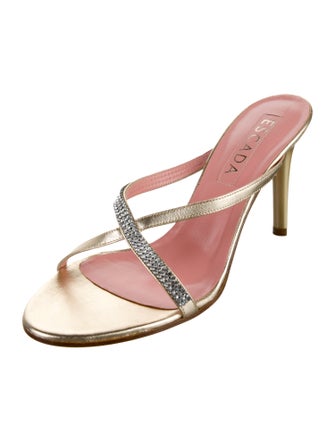 Escada Leather Slides