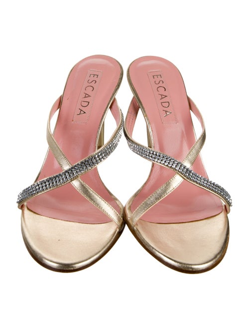 Escada Leather Slides