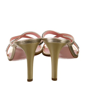 Escada Leather Slides