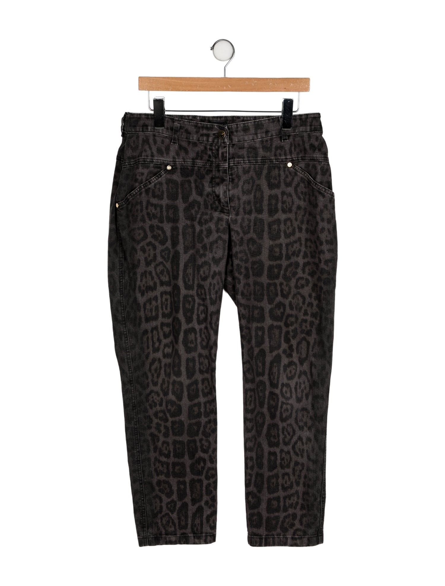 Escada High-Rise Straight Leg Jeans