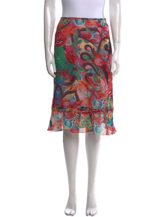 Escada Silk Knee-Length Skirt