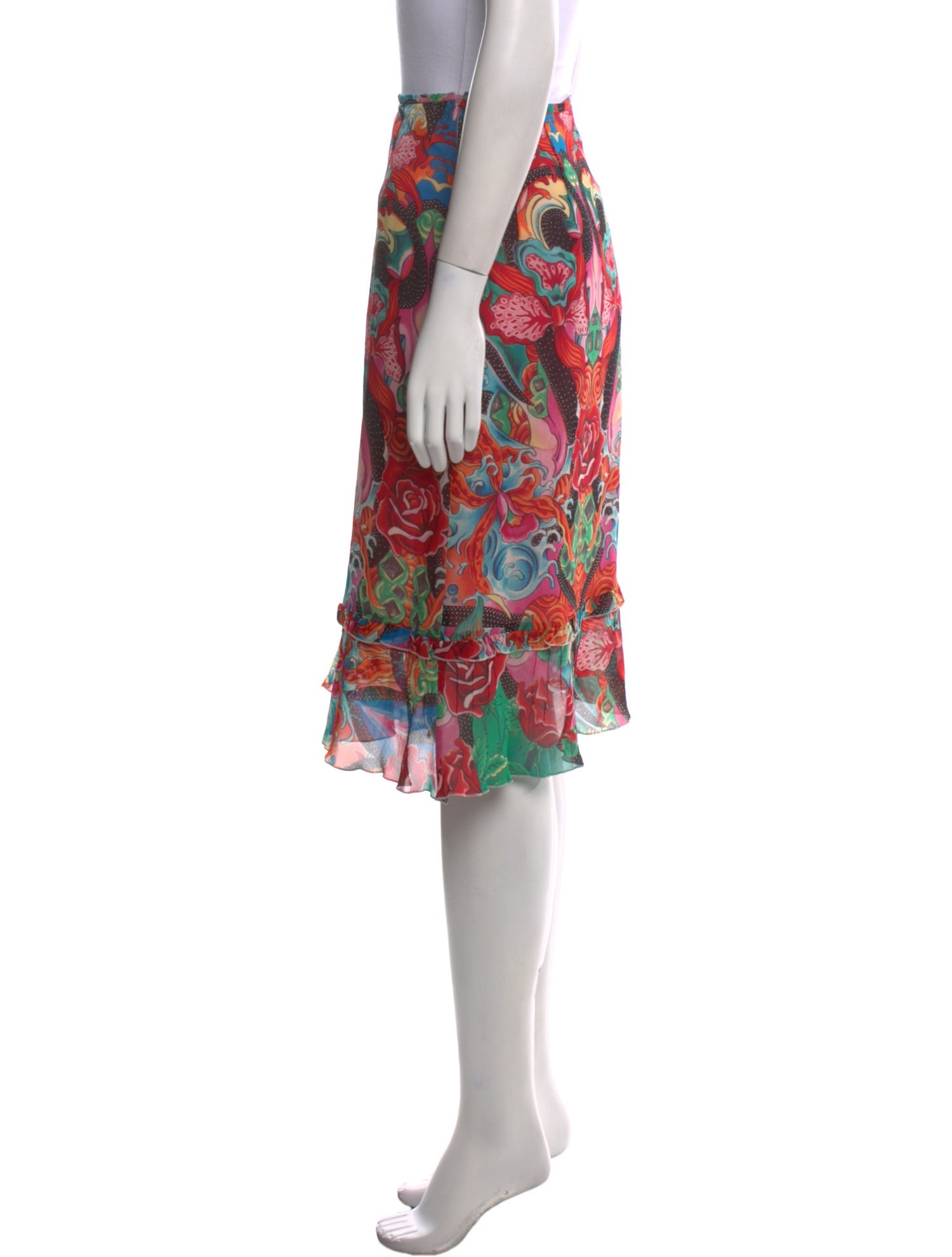 Escada Silk Knee-Length Skirt