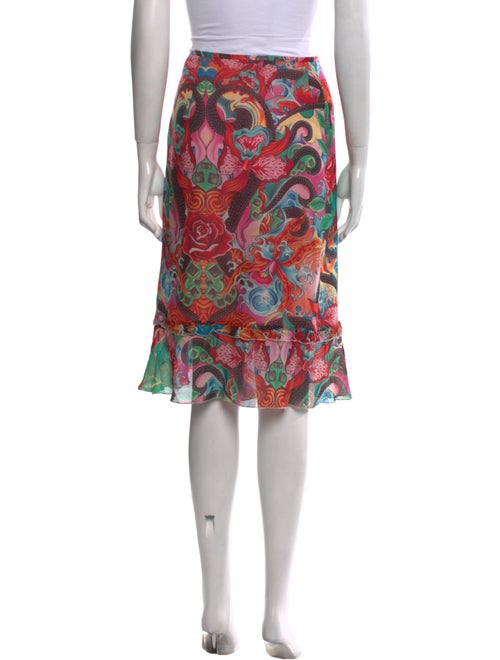 Escada Silk Knee-Length Skirt