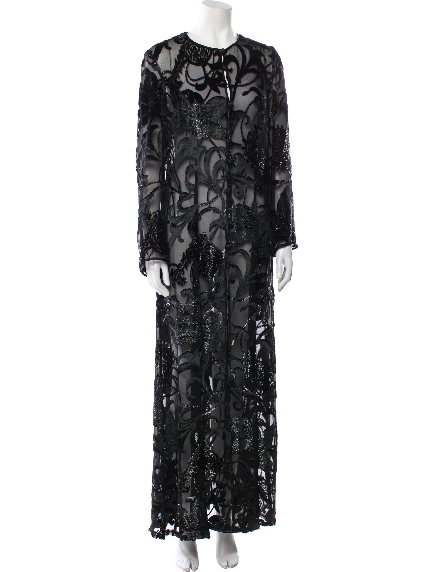 Escada Lace Pattern Long Dress