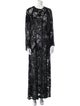 Escada Lace Pattern Long Dress
