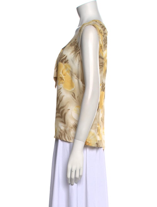 Escada Silk Floral Print Blouse