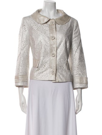 Escada Linen Tweed Pattern Evening Jacket