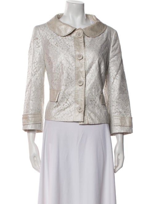 Escada Linen Tweed Pattern Evening Jacket
