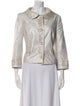 Escada Linen Tweed Pattern Evening Jacket