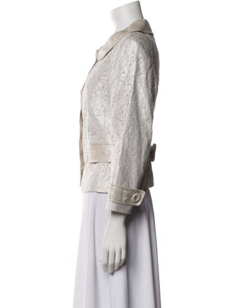Escada Linen Tweed Pattern Evening Jacket