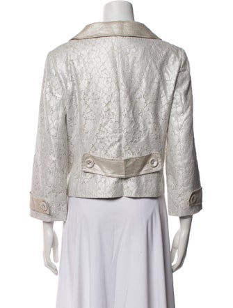 Escada Linen Tweed Pattern Evening Jacket