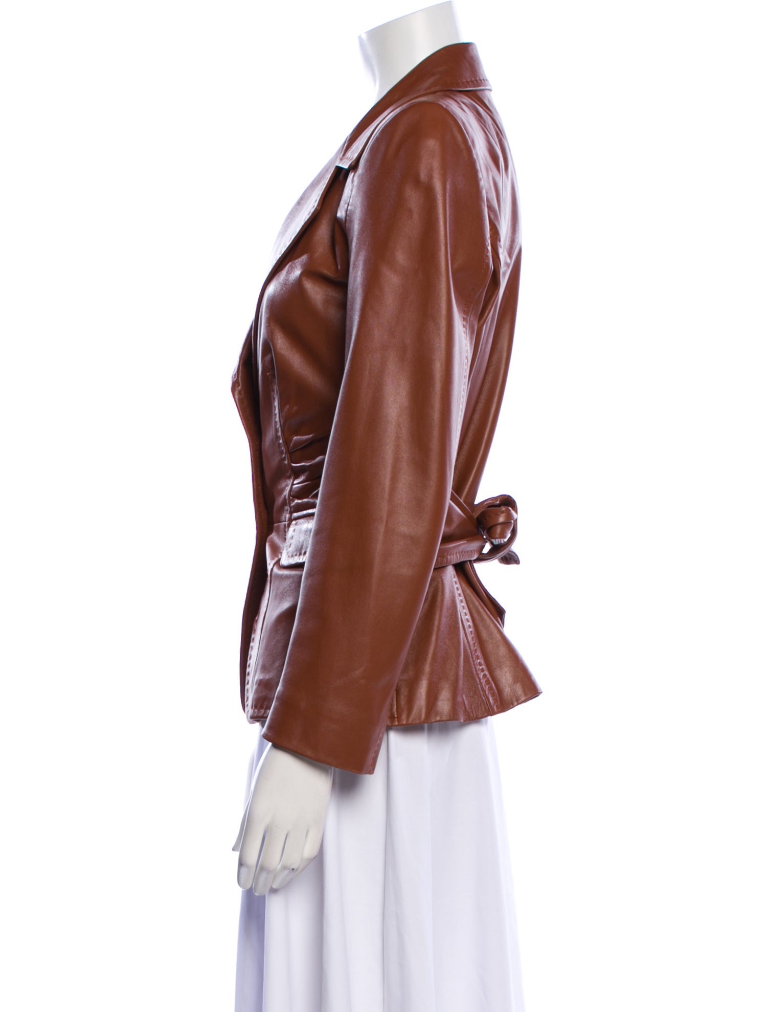 Escada Leather Blazer