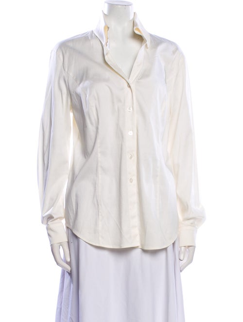 Escada Long Sleeve Button-Up Top