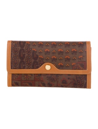 Escada Leather Printed Wallet