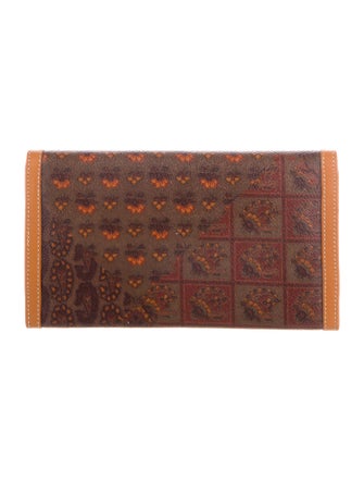 Escada Leather Printed Wallet