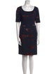Escada Printed Knee-Length Dress
