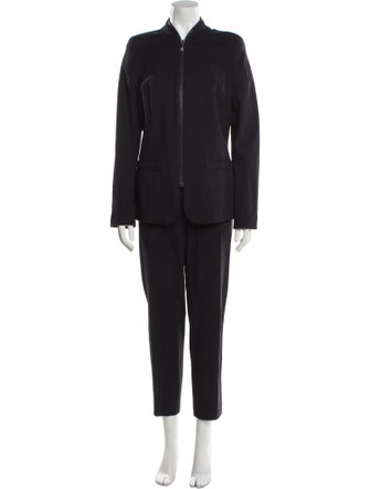 Escada Ruffle Embellishment Pant Set