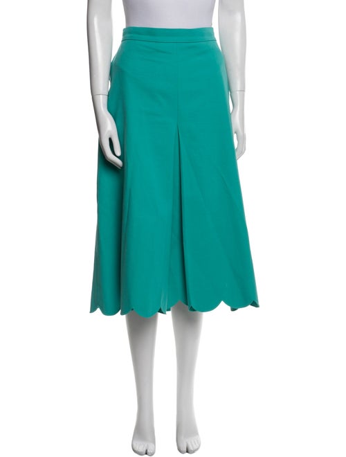 Escada Pleated Accents Midi Length Skirt