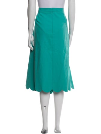 Escada Pleated Accents Midi Length Skirt