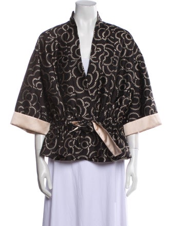 Escada Silk Printed Evening Jacket
