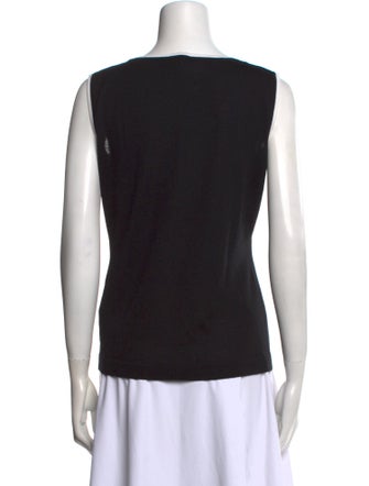 Escada Virgin Wool Scoop Neck Top