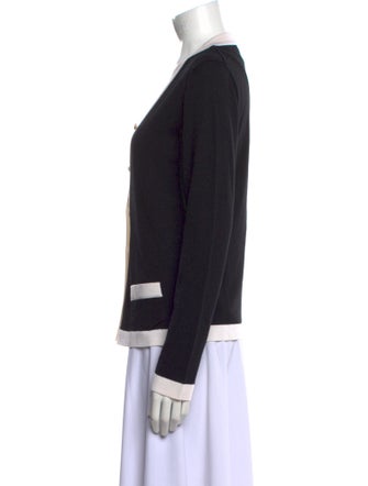 Escada Virgin Wool Colorblock Pattern Sweater