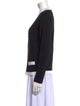 Escada Virgin Wool Colorblock Pattern Sweater