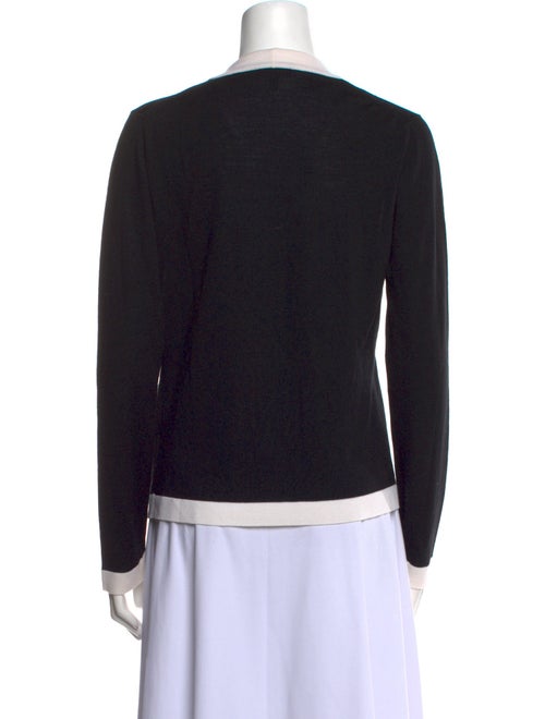 Escada Virgin Wool Colorblock Pattern Sweater