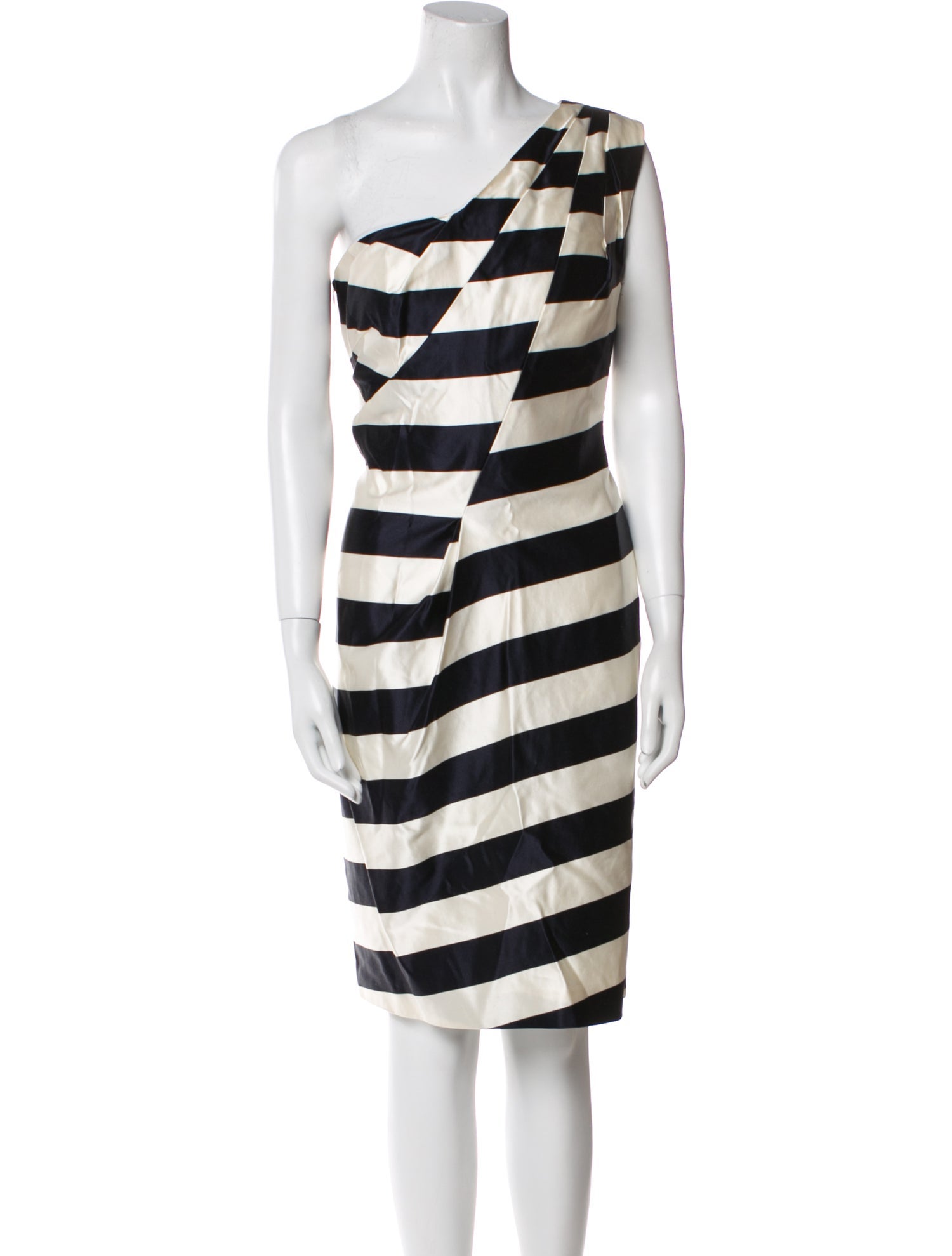 Escada Striped Knee-Length Dress
