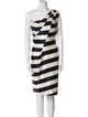 Escada Striped Knee-Length Dress