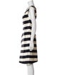 Escada Striped Knee-Length Dress